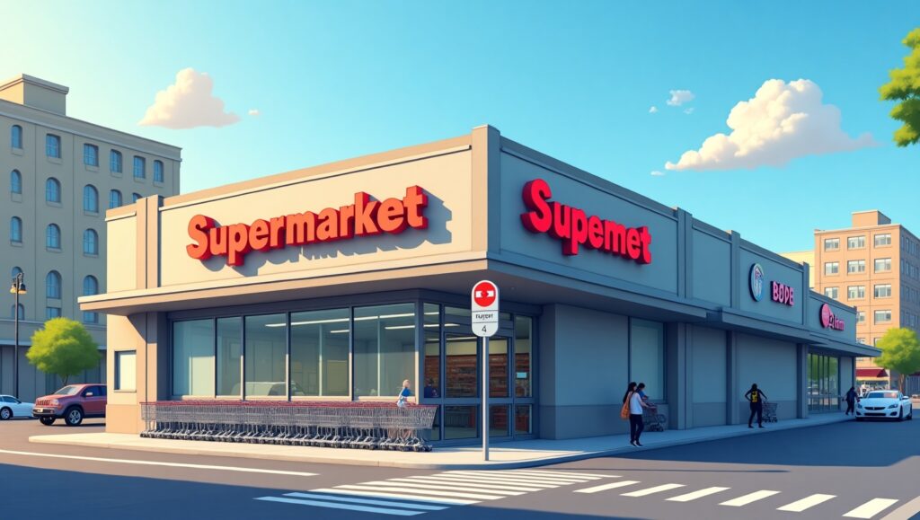 supermarket near me with toilets